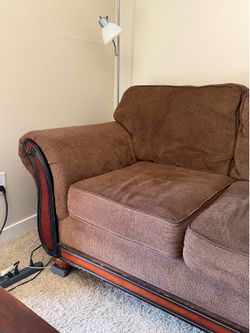 Brown couches