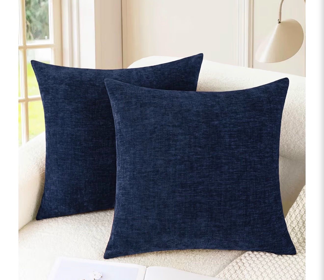 Accent Pillow Covers - Navy Blue