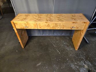 Faux Burl console table