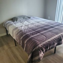 2 Beds With Queen's Mattress And Small Couch 
