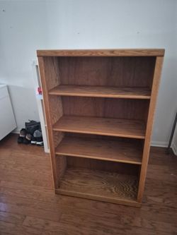 Wooden bookshelf