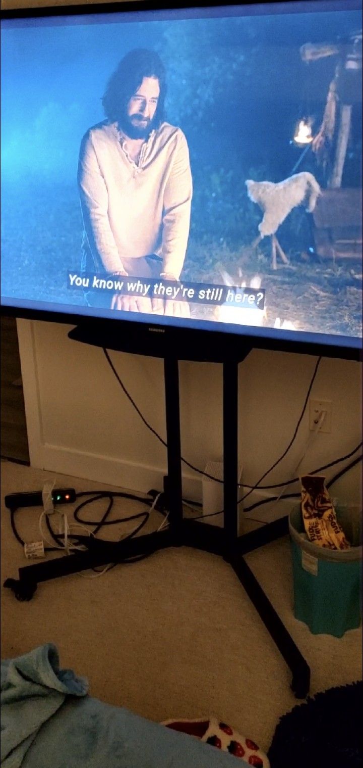 Rolling TV Stand