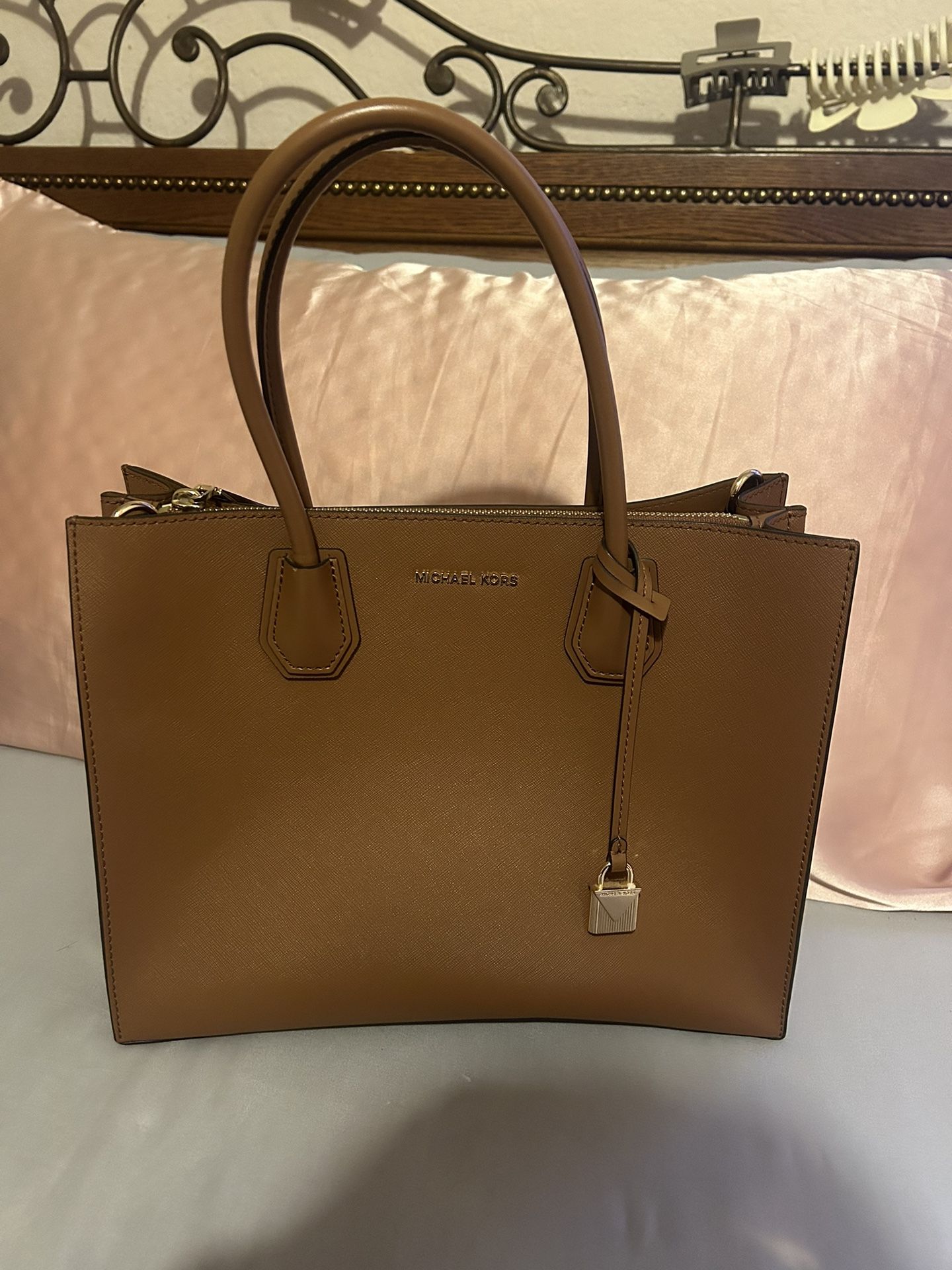 MK Brown Purse and Backpack 