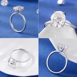 High quality Moisannite diamond ring (PASSES DIAMOND TESTER)