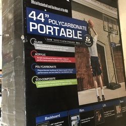 Spaulding 44” Polycarbonate Portable Basketball Hoop 