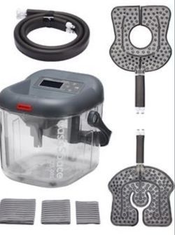 Used  OasisSpace Cold Therapy Machine with 2 Flexible Pads and Timer - Lightweight Ice Machine for Knee After Surgery, Low Noise Cold Circulation