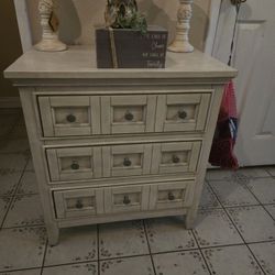 Dresser, Mirror, and Nightstand 