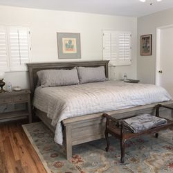 Pottery Barn Farmhouse King-Sized Bed Frame