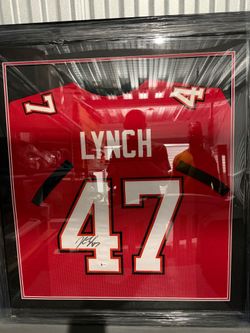 Signed John Lynch Jersey Authenticated