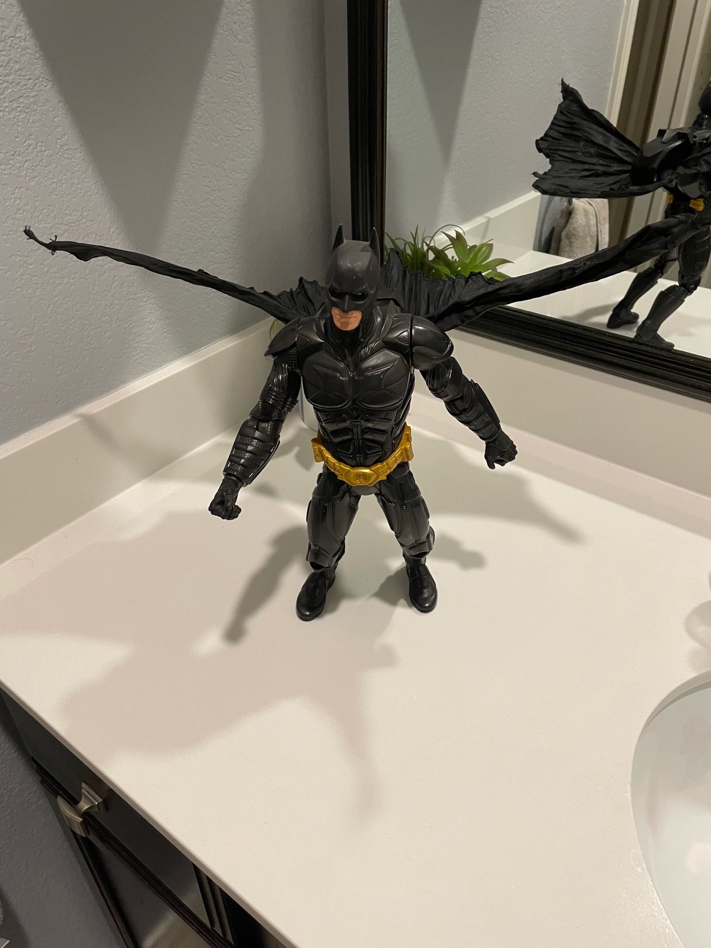 13-inch Mattel DC Comics Batman action figure based on The Dark Knight movie.