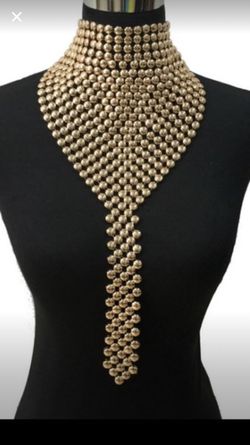 Gold bib necklace! Brand new awesome statement piece