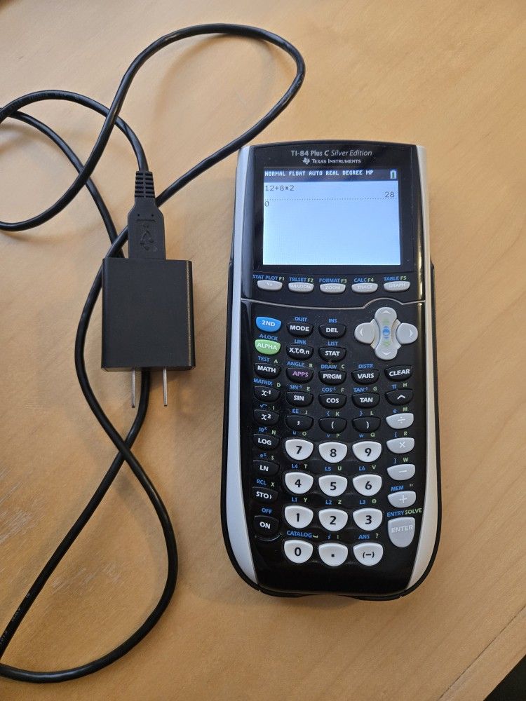 Ti-84 Plus C Silver Edition Graphing Caluclator With Color