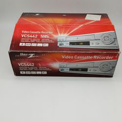 Zenith VCR with Remote, Manual,Box and cable. Like new condition. Works great.