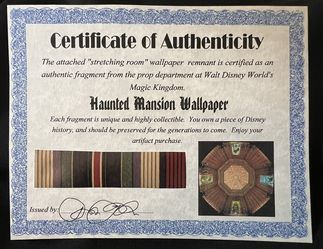 Original Haunted Mansion Wallpaper From Disney World