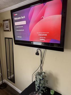 42 Inch LG TV with Remote & Wall Mount 
