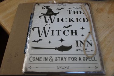 The Wicked Witch Inn Wood Sign