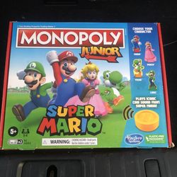  Hashbro Monopoly Junior Super Mario 5+yrs