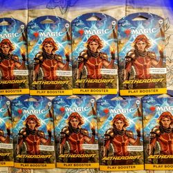 Magic The Gathering AETHERODRIFT  Play Booster Packs Lot Of (9x) New Factory Sealed 