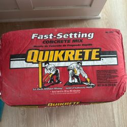 3 Bags Of Quick Setting Concrete Mix. 
