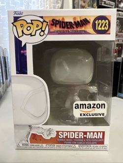 Funko Pop! 1223 Spider-Man Translucent Amazon Excl Across The Spiderverse Marvel