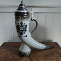 German Horn Beerstein