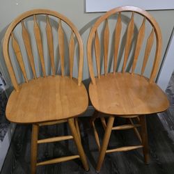 2 Counter Height Swivel Chairs