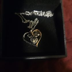 Nightmare Before Christmas Silver And Rose Gold Disney Charm Necklace 