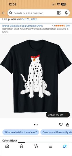 Dalmatian costume t shirt