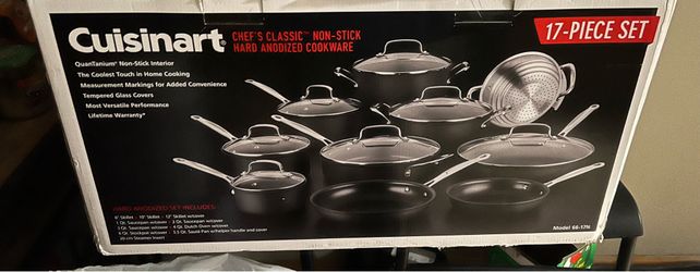 Chef's Classic Hard Anodized Non-stick 17 Piece Cookware Set