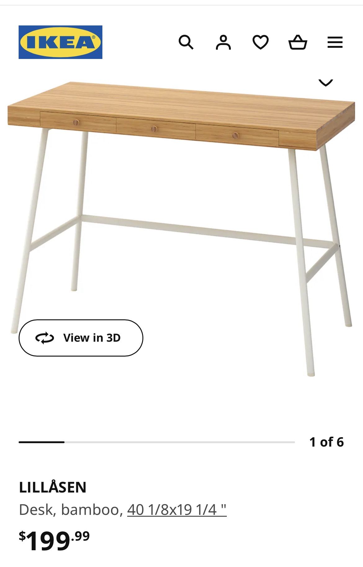 Ikea Lillasen Desk for Sale in Los Angeles, CA - OfferUp