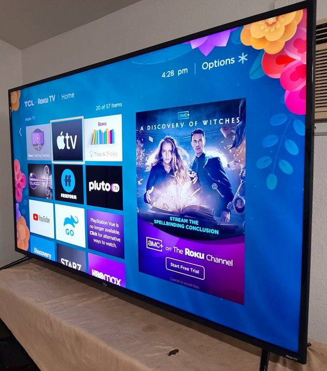 🟣SMART  TV  TCL  75"  4K  ROKU   LED  HDR   DOLBY   VISION   FULL  UHD  2160p🔴 ( NEGOTIABLE  ) 🟡FREE   DELIVERY 🟢