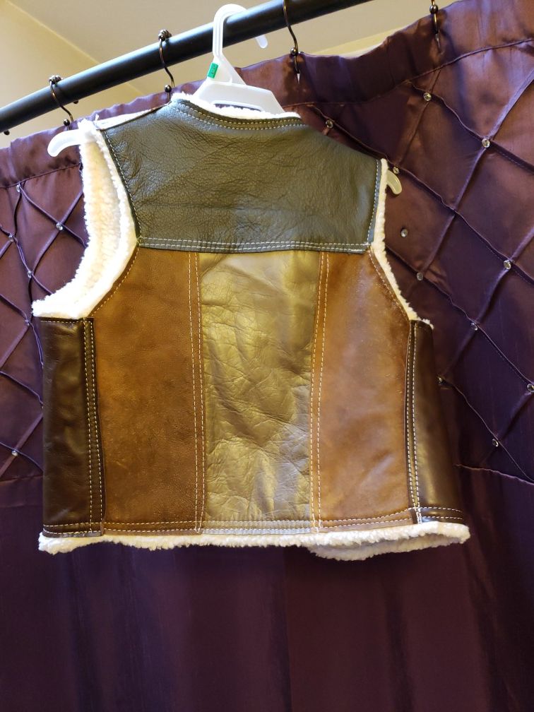 Leather vest