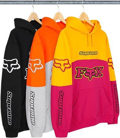 Pink/yellow Supreme Fox Racing Hoodie