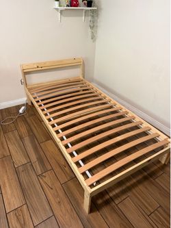 twin wood bed frame