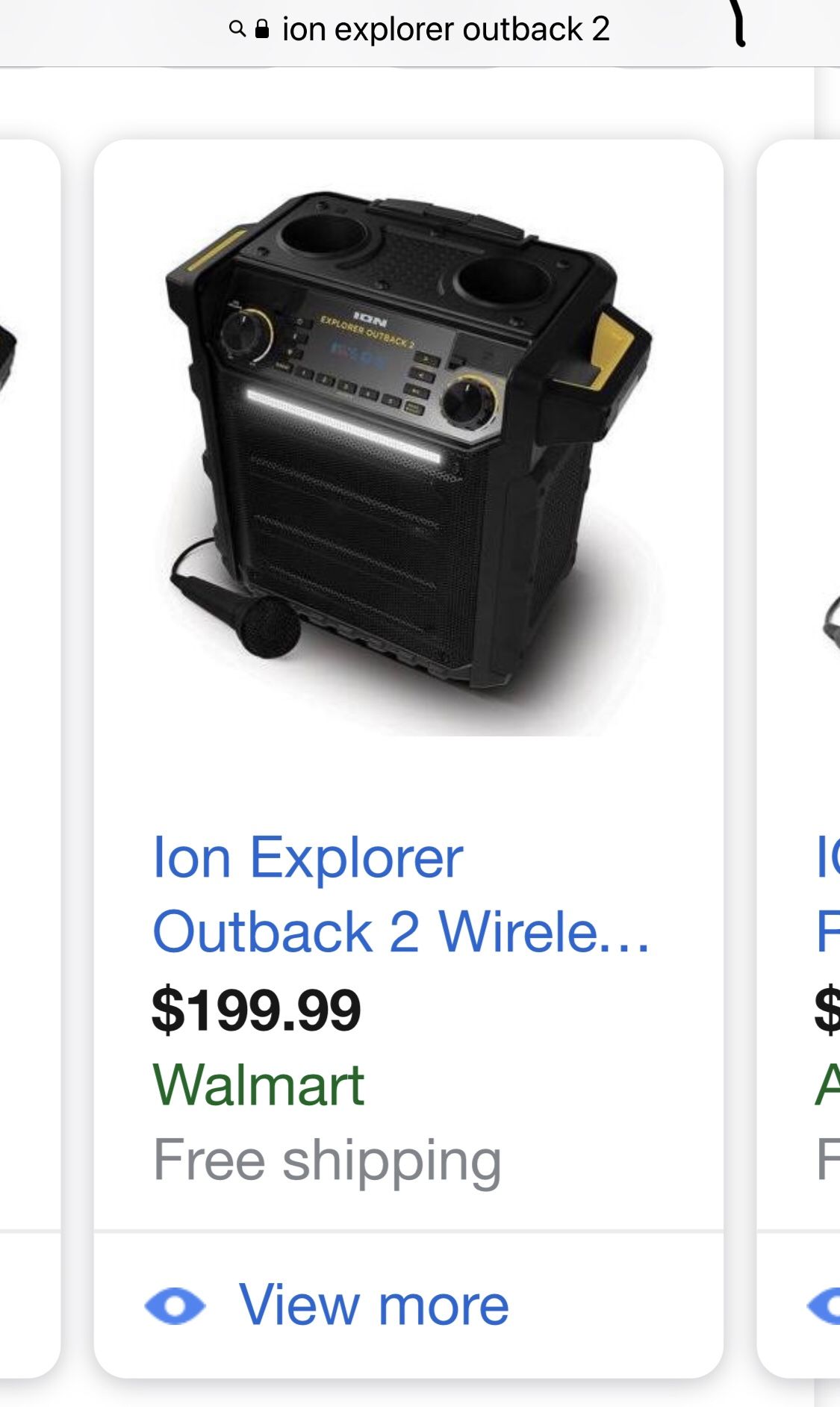 ION Audio Explorer Outback 2 portable speaker boom box for