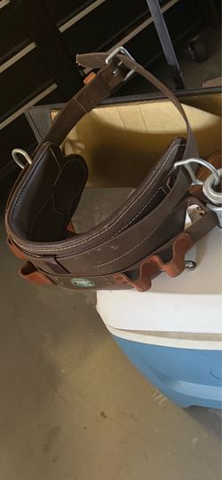 Climbing belt with fall restraint and secondary