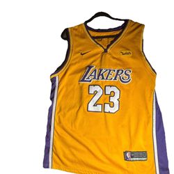 Nike LeBron James 23 Swingman Jersey Lakers Icon 2020-2021 XXL Tight-WishPatch