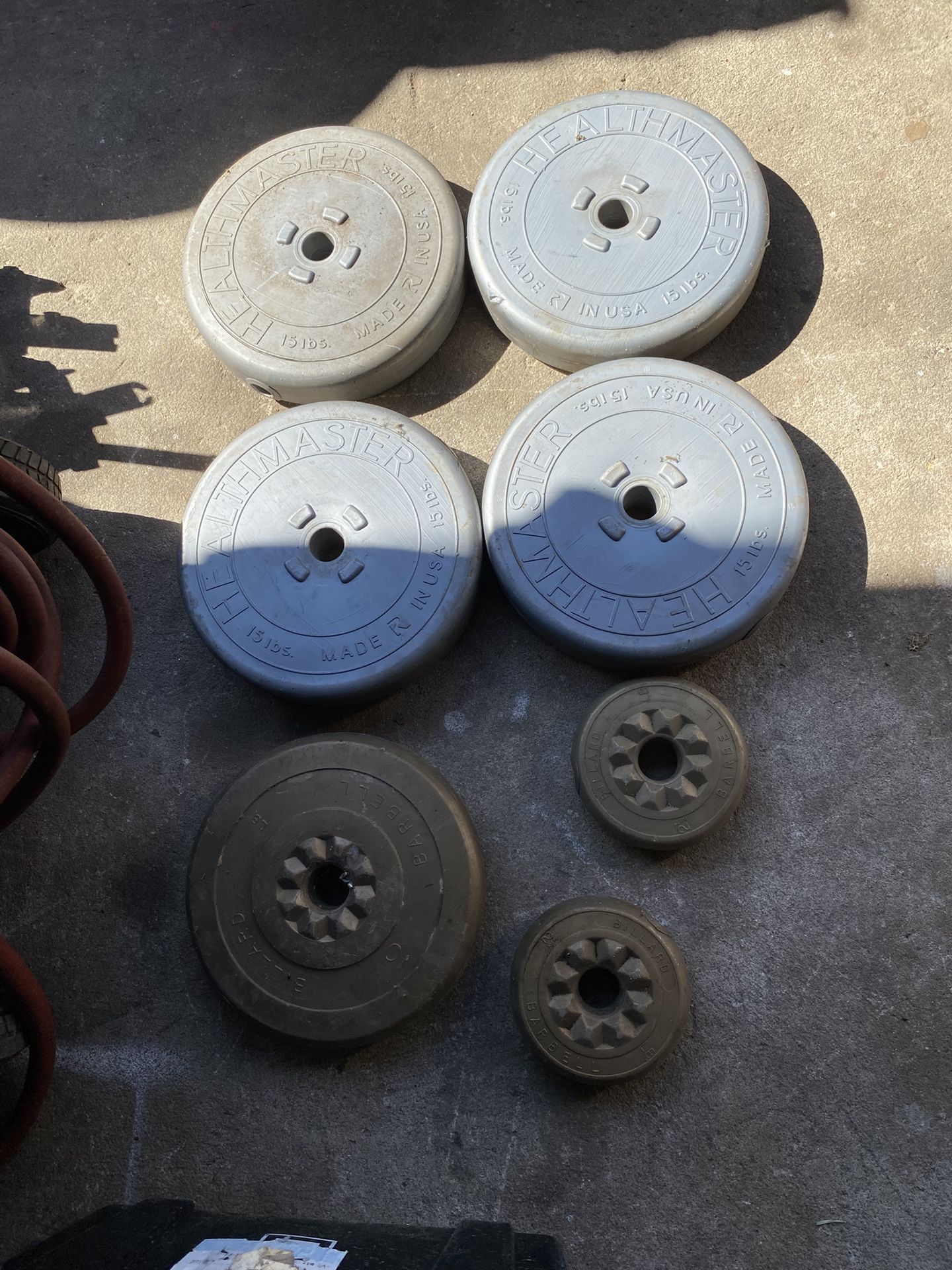 Barbell Weights 15 Lb 10 Lb And 5 Lb