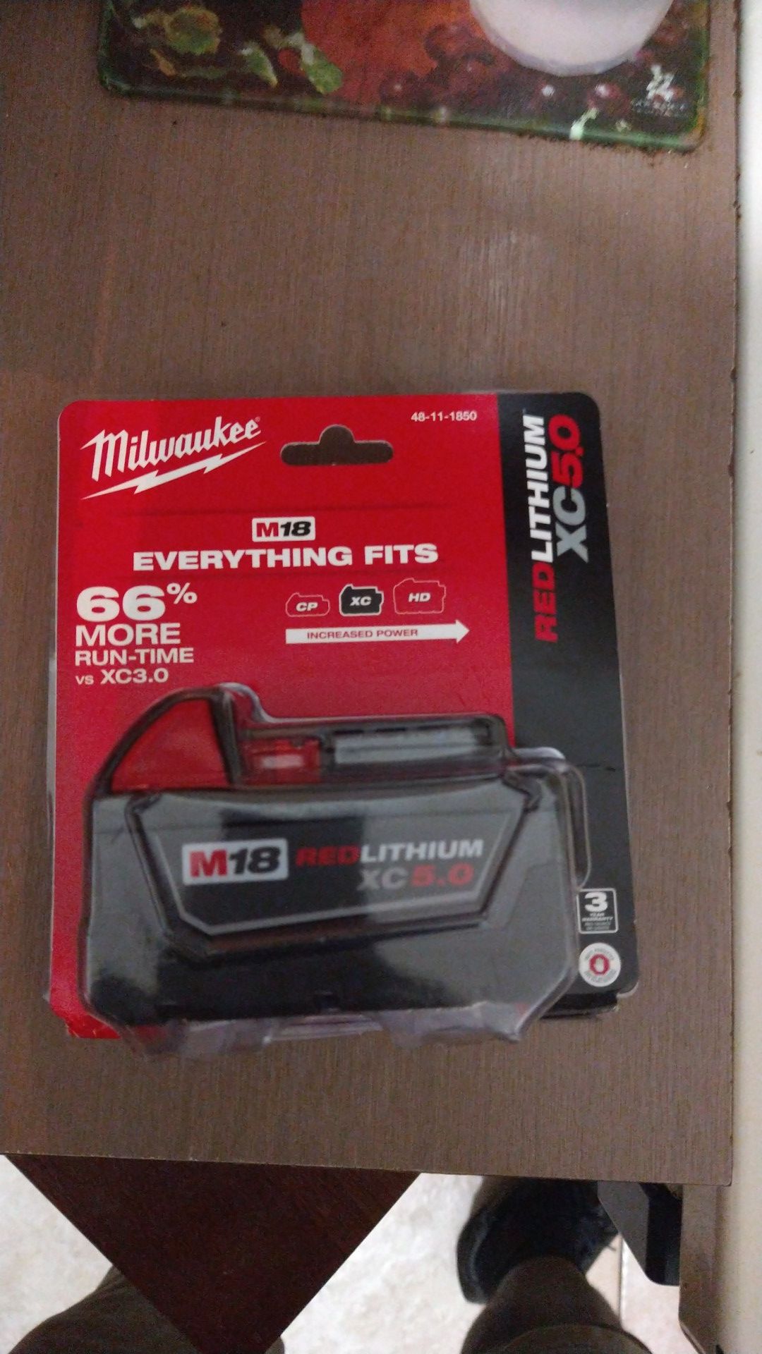 Milwaukee m18 red lithium battery 5.0