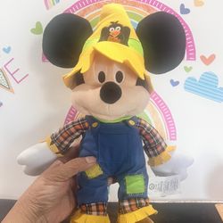 DISNEY MICKEY THE SCARECROW 15 INCH PLUSH