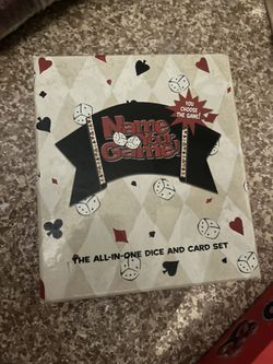 Name Your Game! The All-in-One Dice And Card Set
