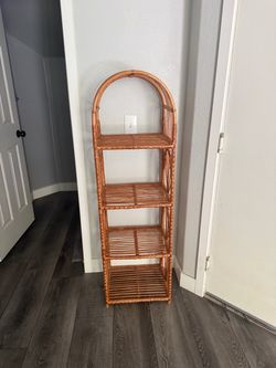 Arched Rattan Shelf