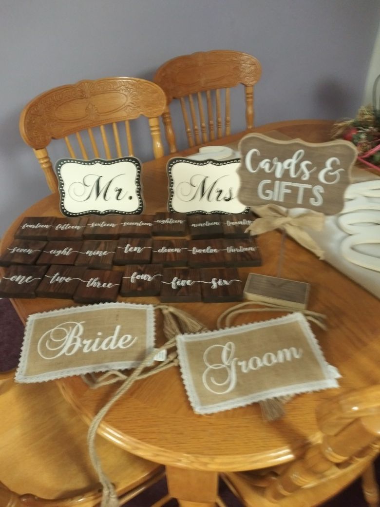 Wedding items