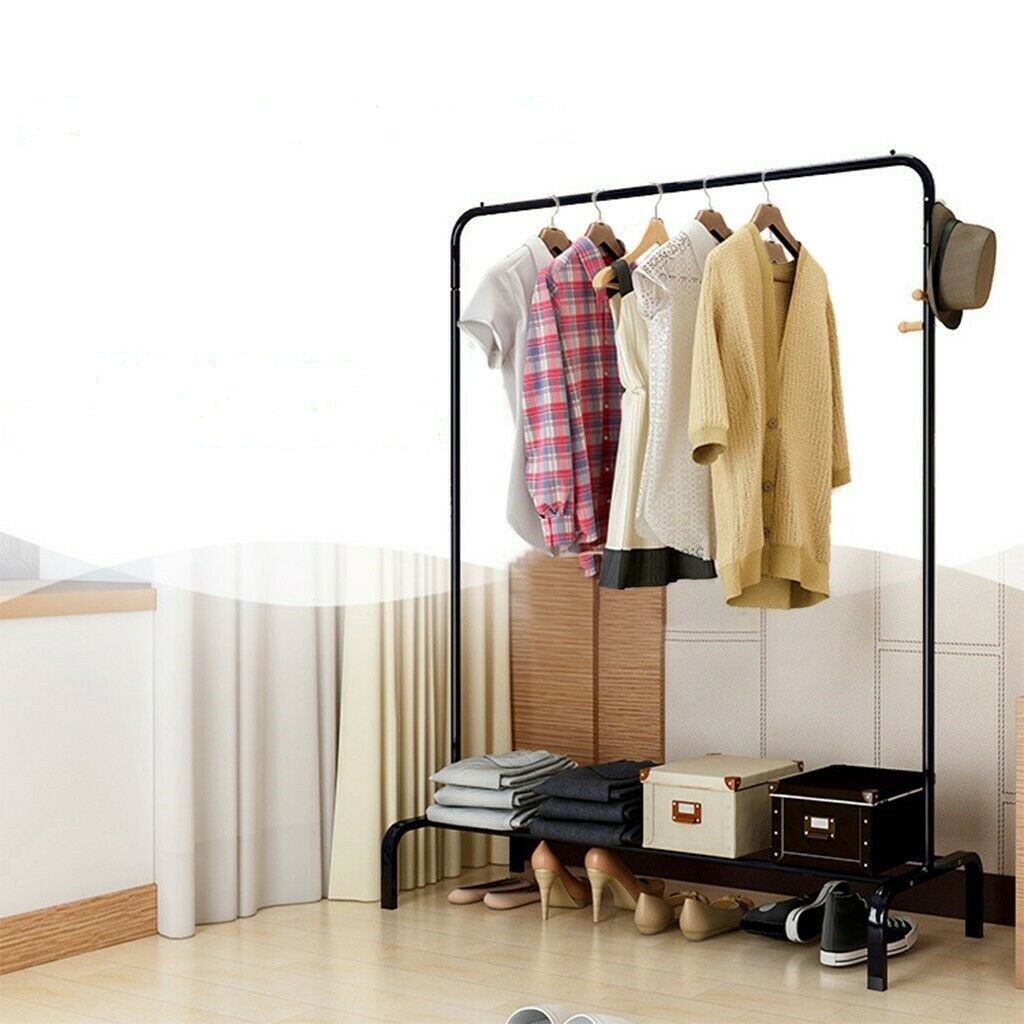 NEW Garment Rack Coat Hanger Clothes Hanging for Bedroom Closet Storage area Backyard Dryrack