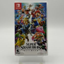 Nintendo Switch Super Smash Bros Ultimate - Game Cartridge and Case Pre Owned