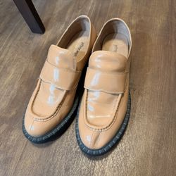 Jeffrey Campbell Oxford Loafers Tan Size 10