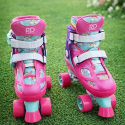 Kids Roller Skates (Ages 6–8) – Pink Unicorn Design 🛼✨