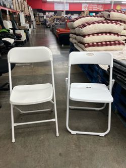 Heavy Duty White Folding Chairs