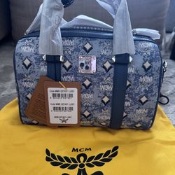 Mcm aren boston bag
