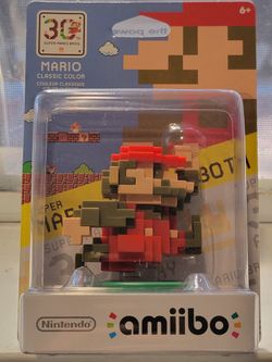 Nintendo Amiibo Mario 30th Anniversary Series Modern Classic Color 8-bit NEW